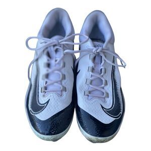 Nike Alpha Hurache Elite 4 Black and White Baseball Cleats Size 15